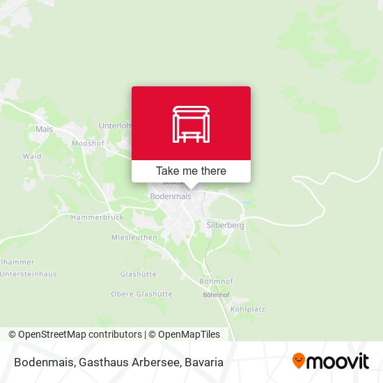 Bodenmais, Gasthaus Arbersee map