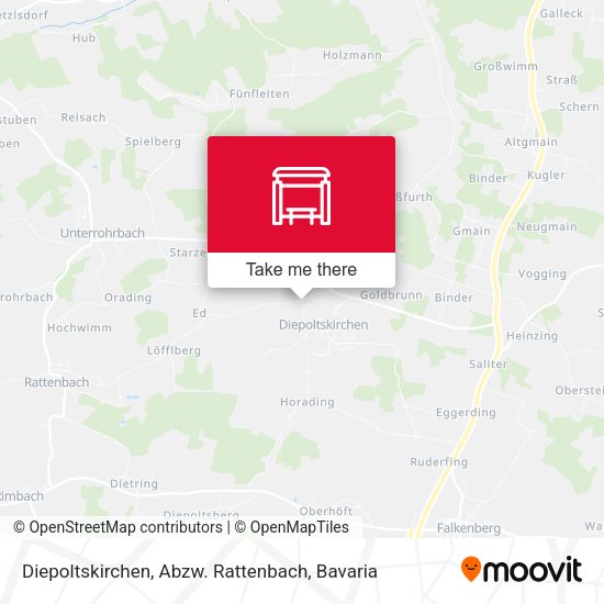 Diepoltskirchen, Abzw. Rattenbach map