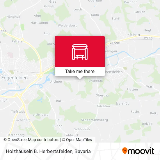 Карта Holzhäuseln B. Herbertsfelden