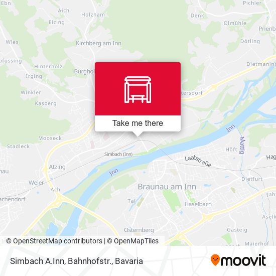 Simbach A.Inn, Bahnhofstr. map