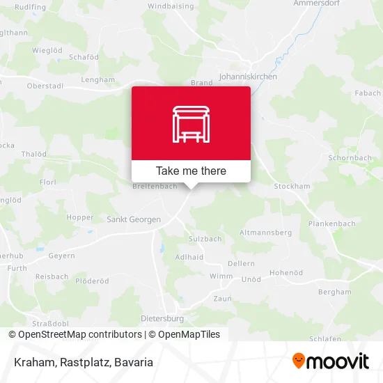 Карта Kraham, Rastplatz