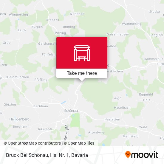 Bruck Bei Schönau, Hs. Nr. 1 map