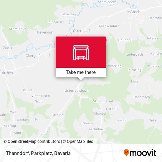 Thanndorf, Parkplatz map