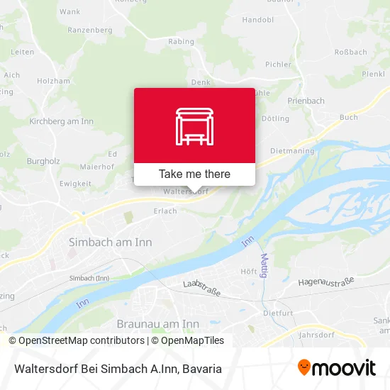 Карта Waltersdorf Bei Simbach A.Inn