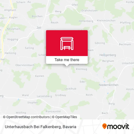 Карта Unterhausbach Bei Falkenberg