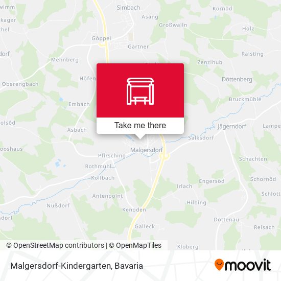 Malgersdorf-Kindergarten map