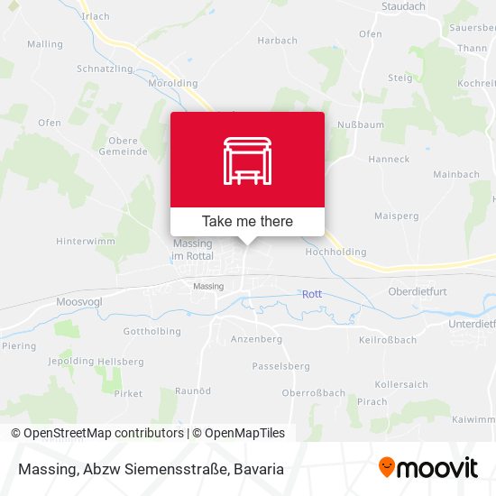 Massing, Abzw Siemensstraße map