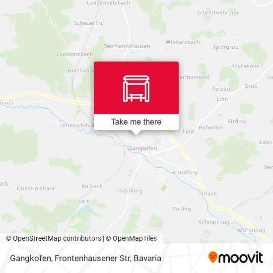 Карта Gangkofen, Frontenhausener Str