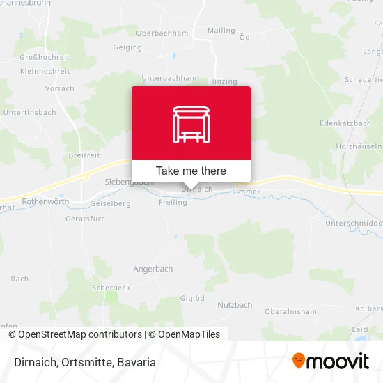 Карта Dirnaich, Ortsmitte