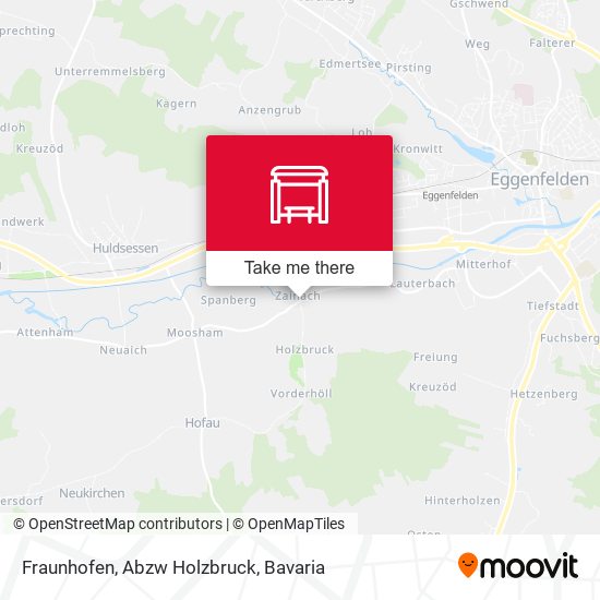 Fraunhofen, Abzw Holzbruck map