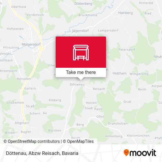Döttenau, Abzw Reisach map