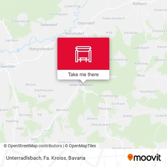 Карта Unterradlsbach, Fa. Kroiss