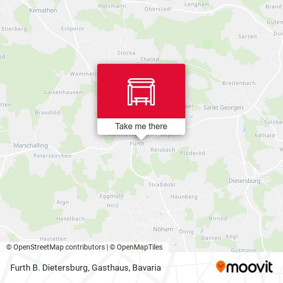 Furth B. Dietersburg, Gasthaus map