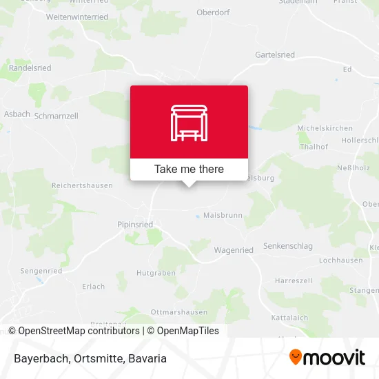 Карта Bayerbach, Ortsmitte