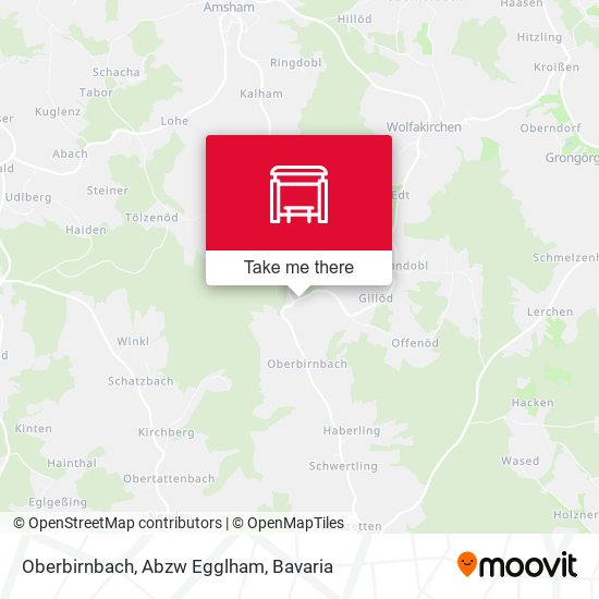 Oberbirnbach, Abzw Egglham map