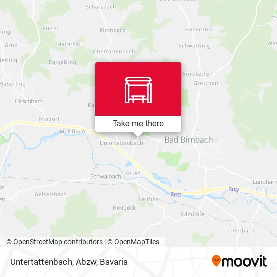 Карта Untertattenbach, Abzw