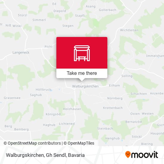 Walburgskirchen, Gh Sendl map