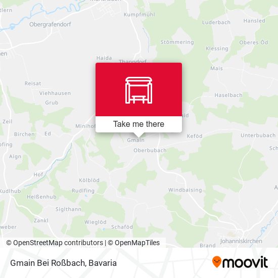 Gmain Bei Roßbach map