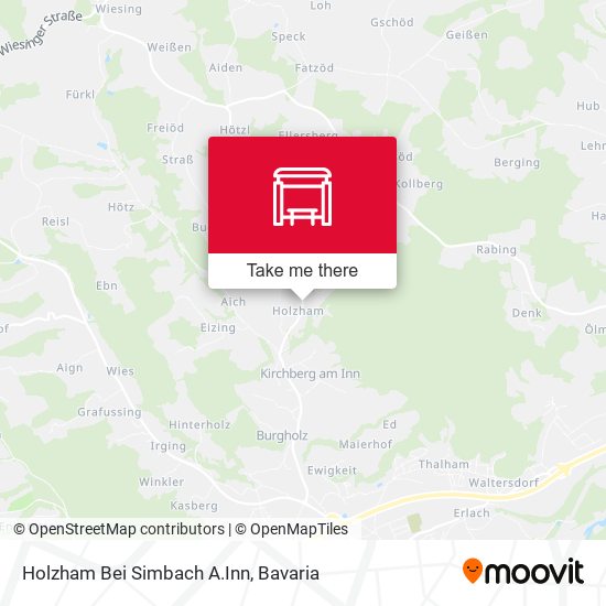 Holzham Bei Simbach A.Inn map