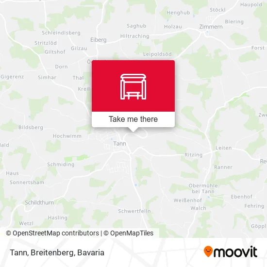 Карта Tann, Breitenberg