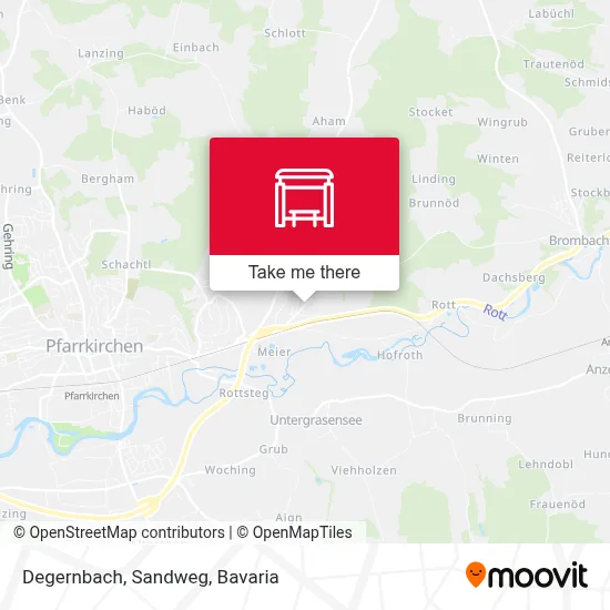 Degernbach, Sandweg map