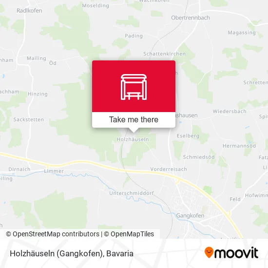 Карта Holzhäuseln (Gangkofen)