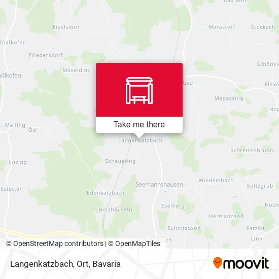 Карта Langenkatzbach, Ort