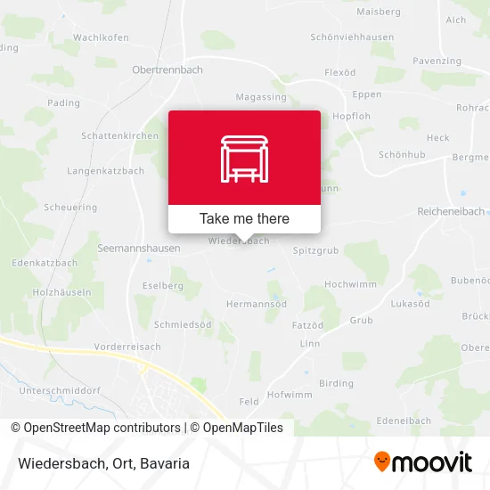Карта Wiedersbach, Ort
