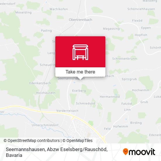 Seemannshausen, Abzw Eselsberg / Rauschöd map