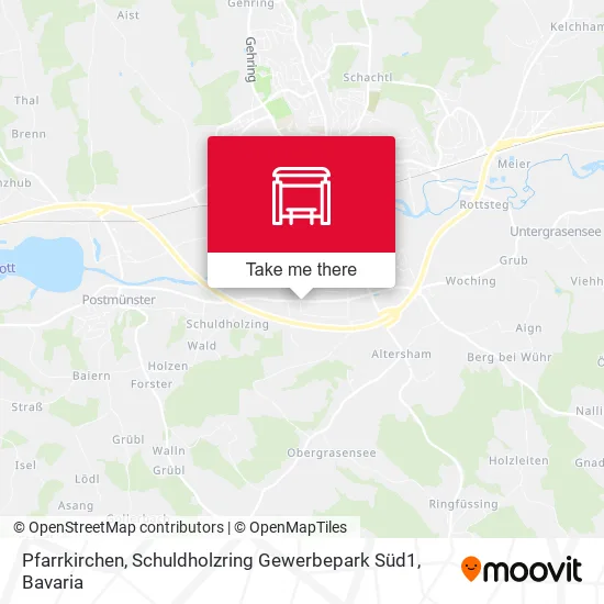 Карта Pfarrkirchen, Schuldholzring Gewerbepark Süd1