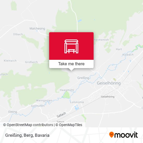 Карта Greißing, Berg
