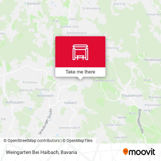 Карта Weingarten Bei Haibach