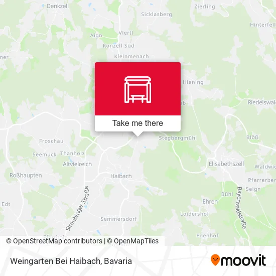 Карта Weingarten Bei Haibach