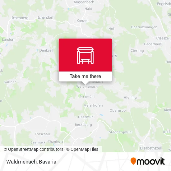 Карта Waldmenach