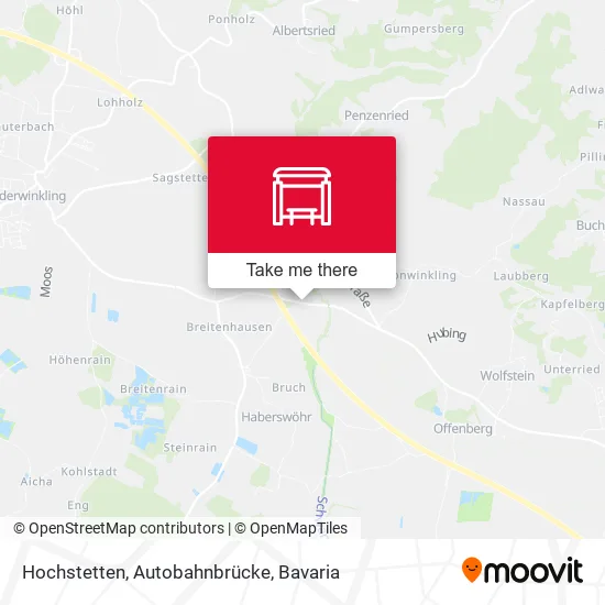 Карта Hochstetten, Autobahnbrücke
