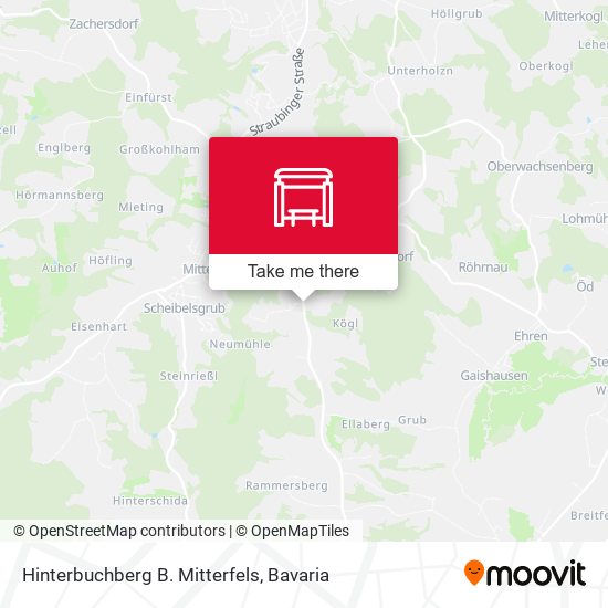 Hinterbuchberg B. Mitterfels map