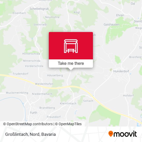 Карта Großlintach, Nord