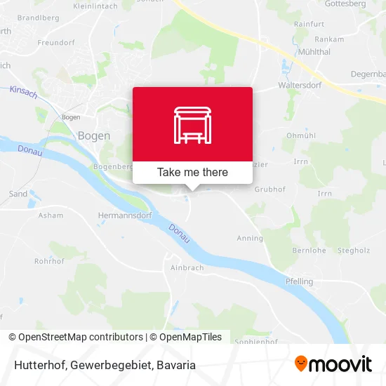Карта Hutterhof, Gewerbegebiet