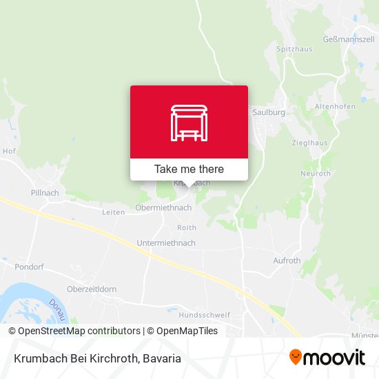 Krumbach Bei Kirchroth map
