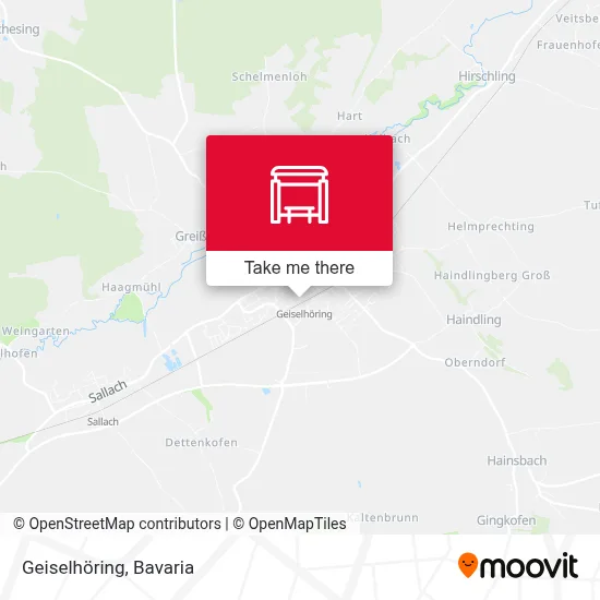 Geiselhöring map