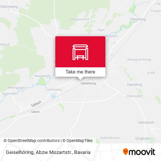Geiselhöring, Abzw Mozartstr. map