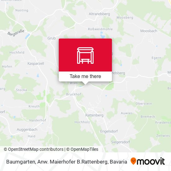 Baumgarten, Anw. Maierhofer B.Rattenberg map