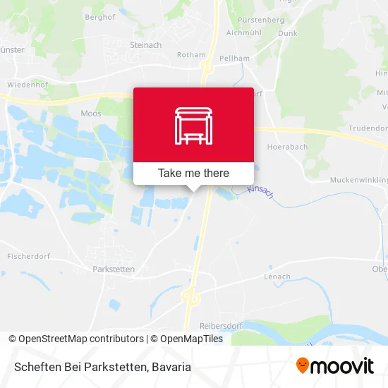 Карта Scheften Bei Parkstetten