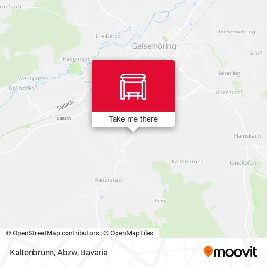 Карта Kaltenbrunn, Abzw