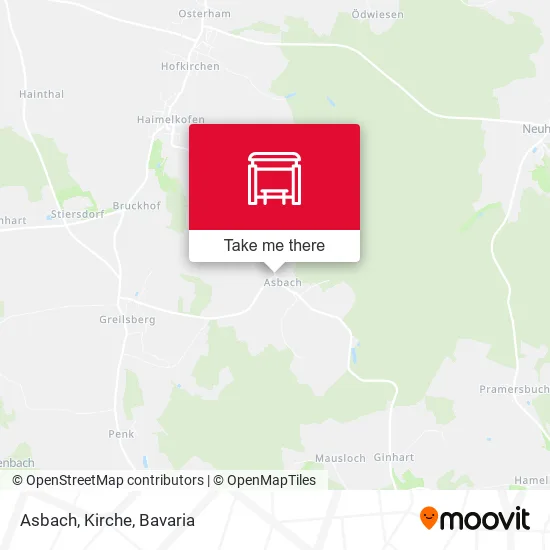 Карта Asbach, Kirche
