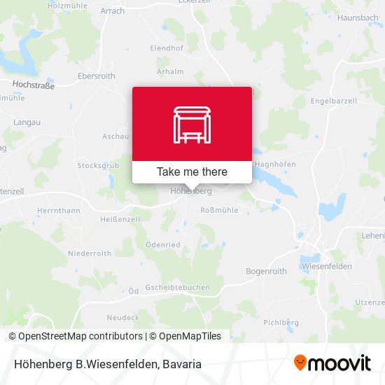 Höhenberg B.Wiesenfelden map