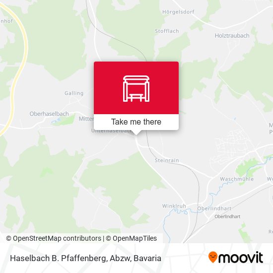 Haselbach B. Pfaffenberg, Abzw map