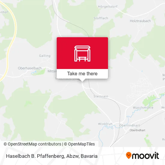 Карта Haselbach B. Pfaffenberg, Abzw