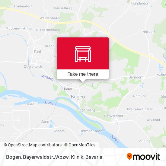 Bogen, Bayerwaldstr. / Abzw. Klinik map