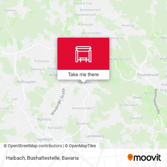Карта Haibach, Bushaltestelle